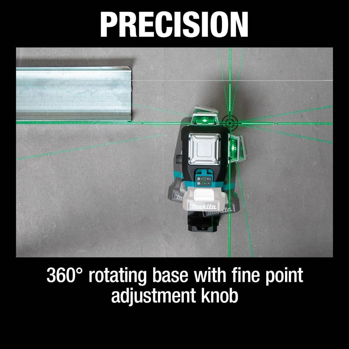 Makita SK700GD 12V max CXT Lithium-Ion Cordless Self-Leveling 360Ã‚Â° 3-Plane Green Laser, Tool Only - Image 3
