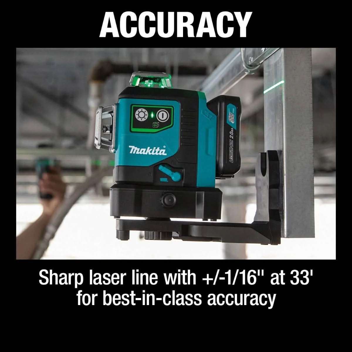 Makita SK700GDNAJ 12V max CXT Lithium-Ion Cordless Self-Leveling 360Ã‚Â° 3-Plane Green Laser Kit (2.0Ah) - Image 2