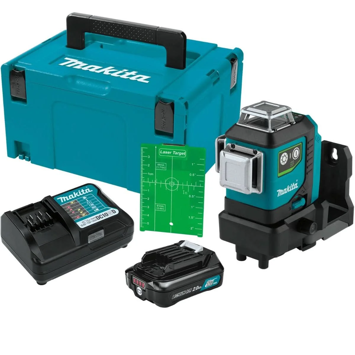 Makita SK700GDNAJ 12V max CXT Lithium-Ion Cordless Self-Leveling 360Ã‚Â° 3-Plane Green Laser Kit (2.0Ah)