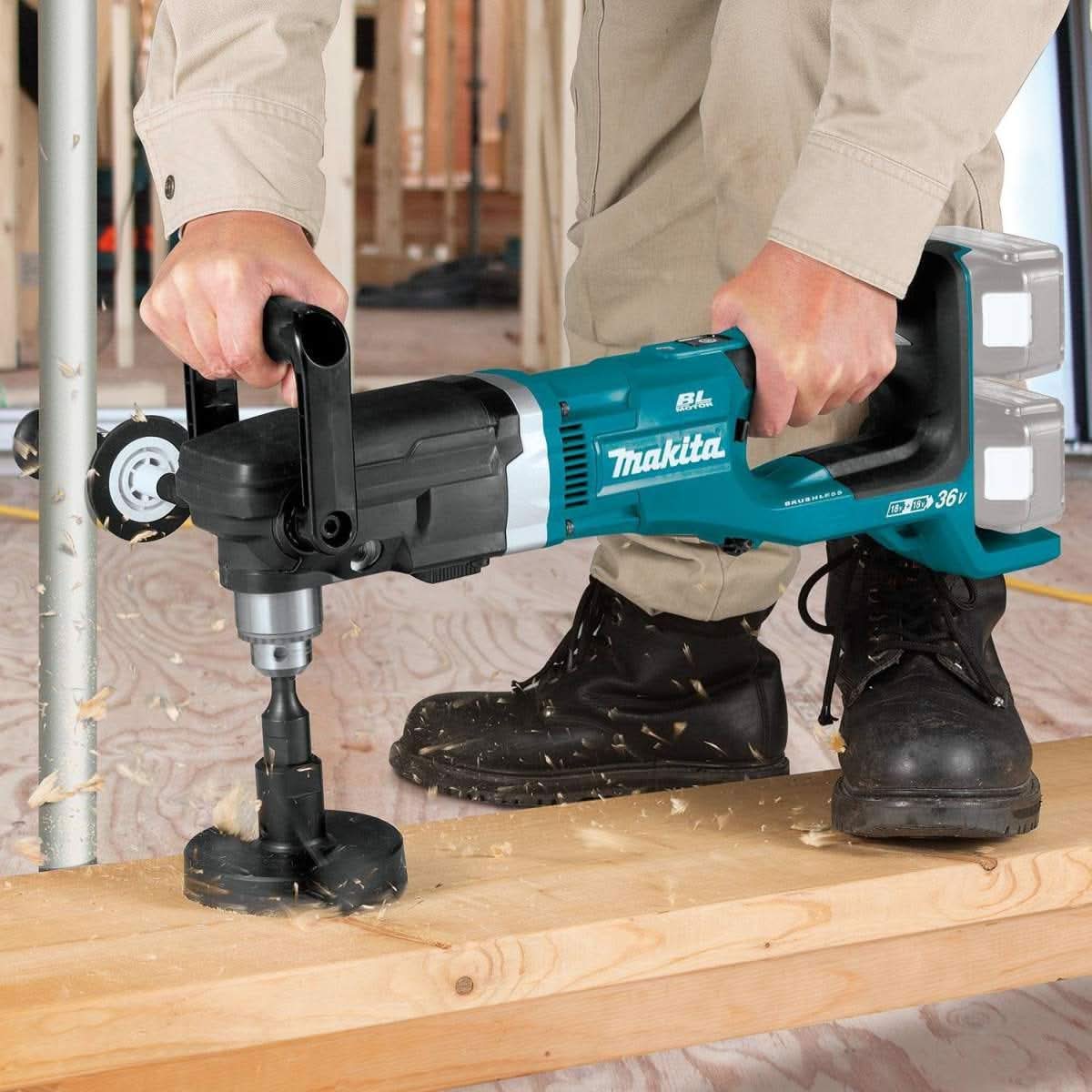 Makita XAD03Z 36V (18V X2) LXT Brushless 1/2" Right Angle Drill, Tool Only - Image 3