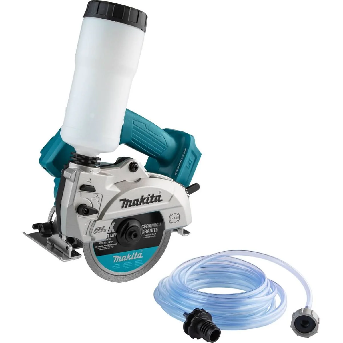 Makita XCC01Z 18V LXT Lithium-Ion Brushless Cordless 5″ Wet/Dry Masonry Saw, AWS Capable, Tool Only