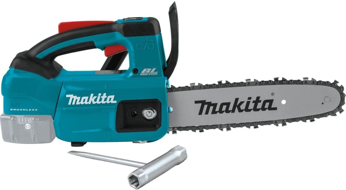 Makita XCU06Z 18V LXT Lithium-Ion Brushless Cordless 10″ Top Handle Chain Saw, Tool Only