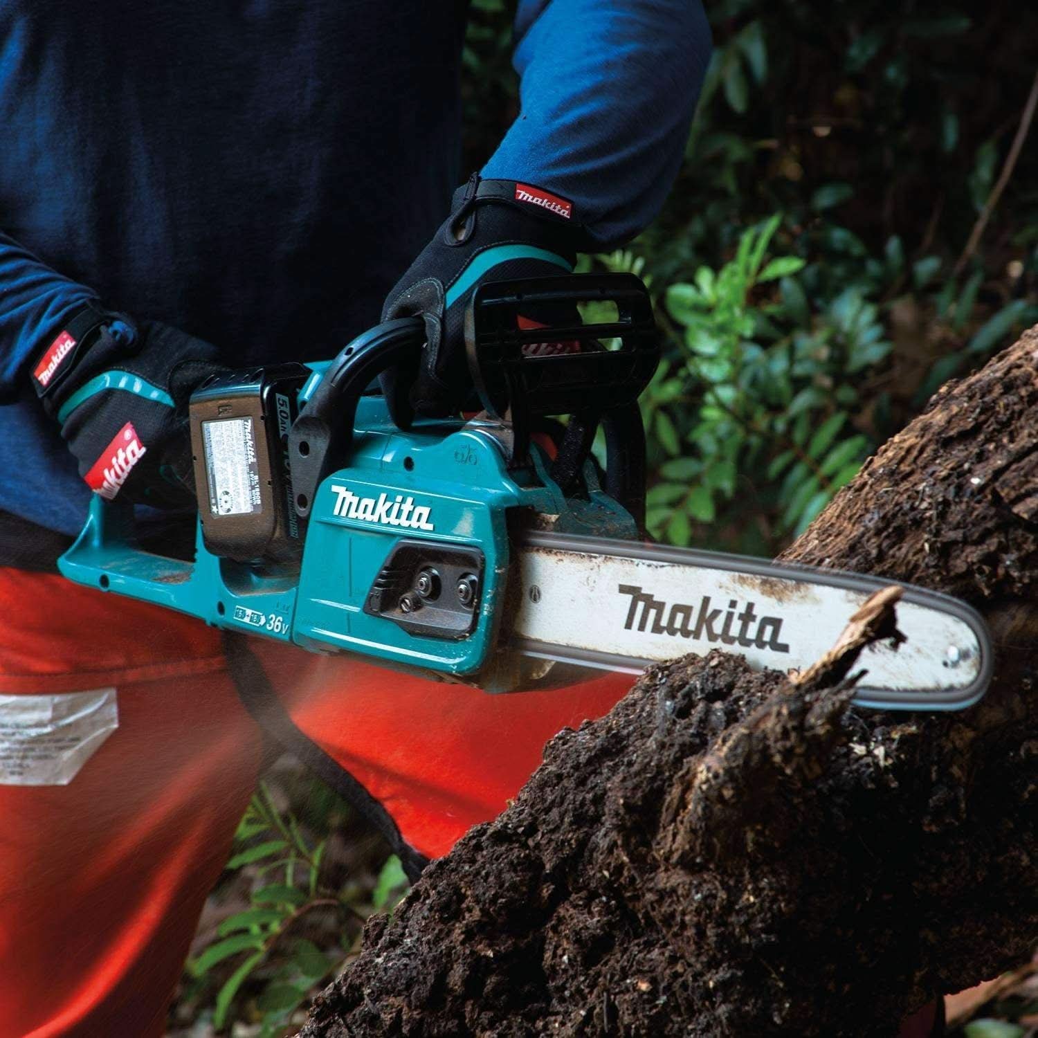 Makita XCU07PT 36V (18V X2) LXT Brushless 14" Chain Saw Kit (5.0Ah) - Image 2
