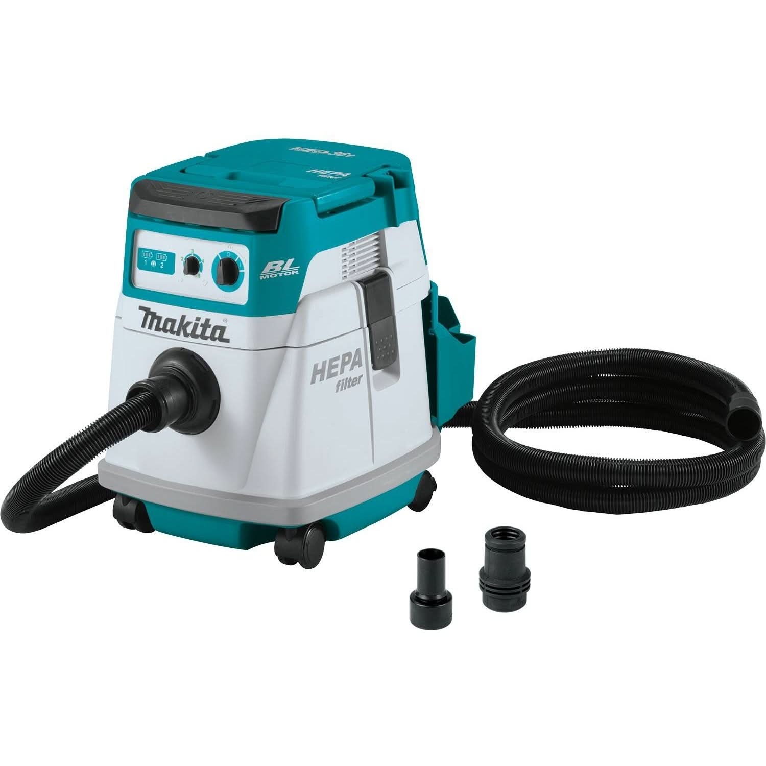 Makita XCV24ZX 36V (18V X2) LXT Brushless 4 Gallon HEPA Filter Dry Dust Extractor, Tool Only - Image 1