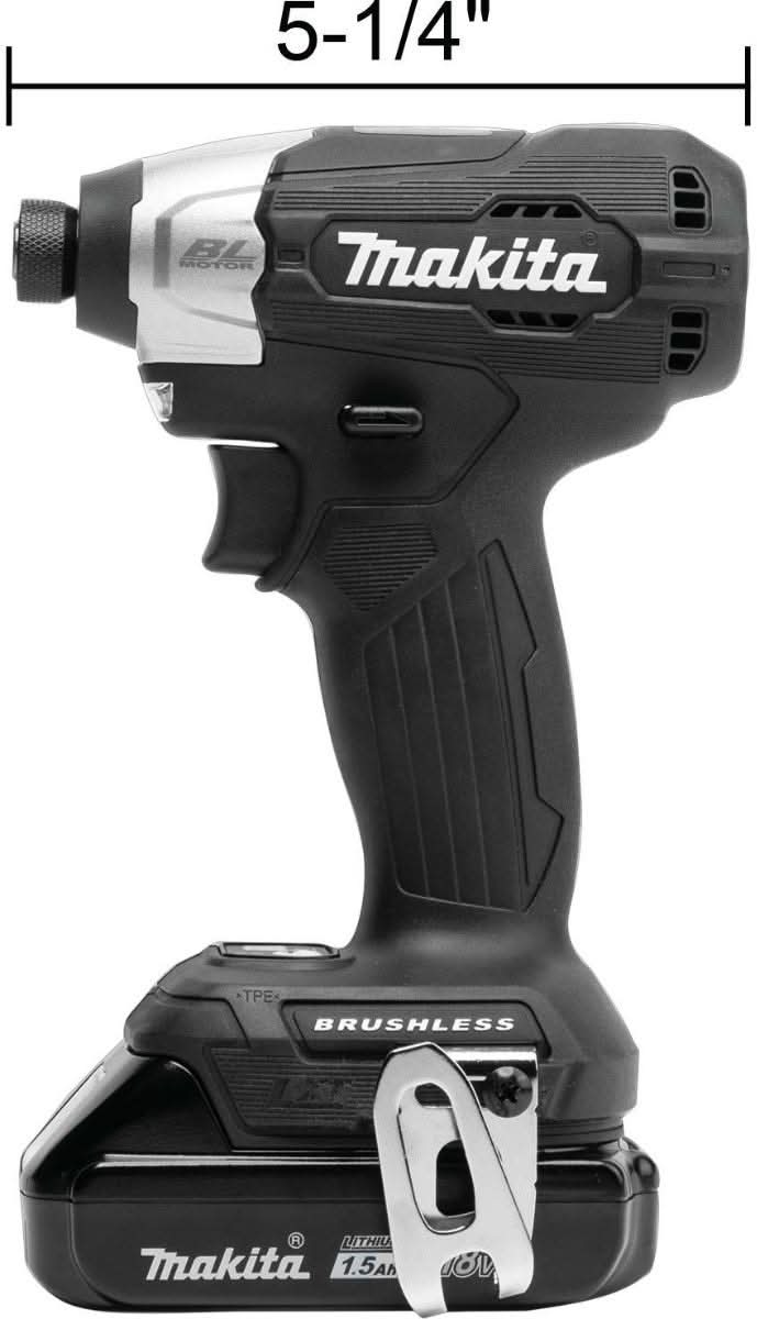 Makita XDT18SY1B 18V LXT Lithium-Ion Sub-Compact Brushless Cordless Impact Driver Kit (1.5Ah) - Image 2