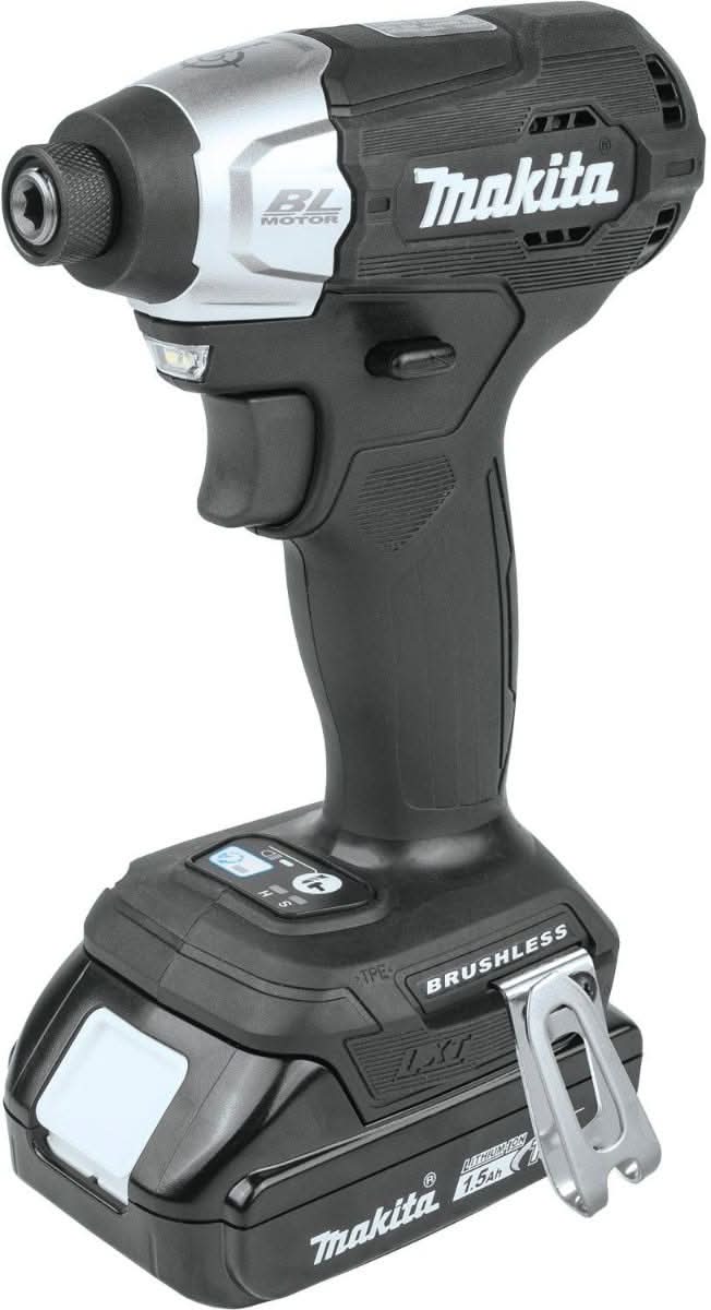 Makita XDT18SY1B 18V LXT Lithium-Ion Sub-Compact Brushless Cordless Impact Driver Kit (1.5Ah) - Image 3