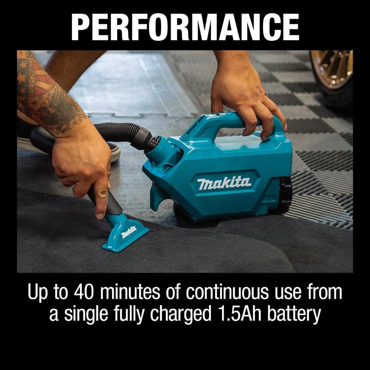 Makita XLC07SY1 18V LXT Lithium-Ion Compact Handheld Canister Vacuum Kit (1.5Ah) - Image 3