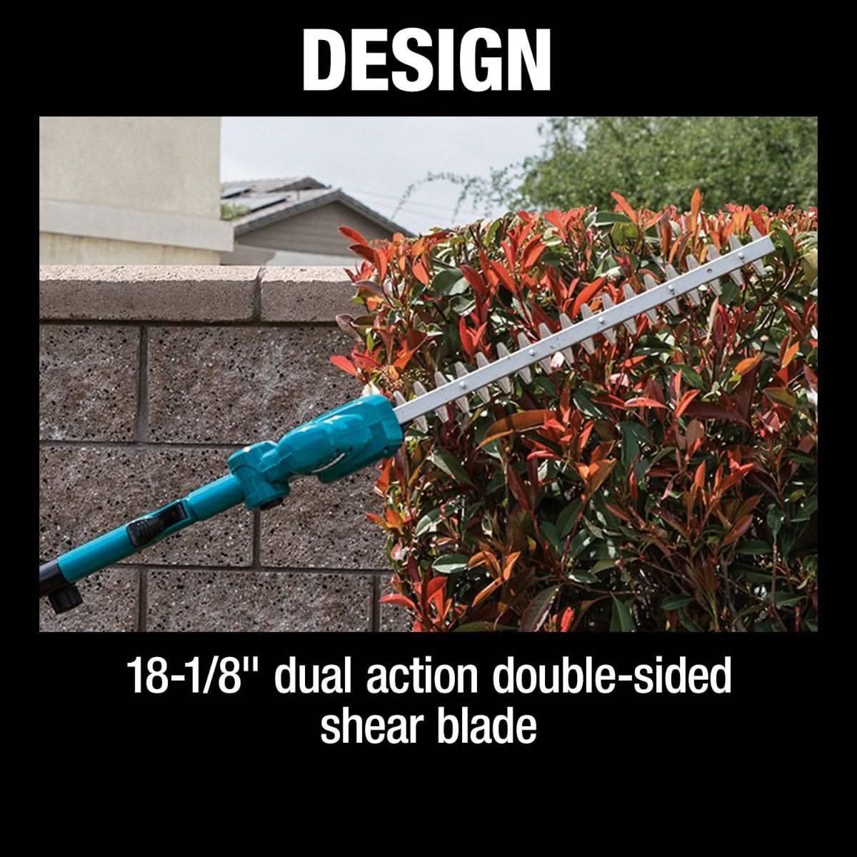 Makita XNU05Z 18V LXT Lithium-Ion Cordless 18" Telescoping Articulating Pole Hedge Trimmer, Tool Only - Image 2