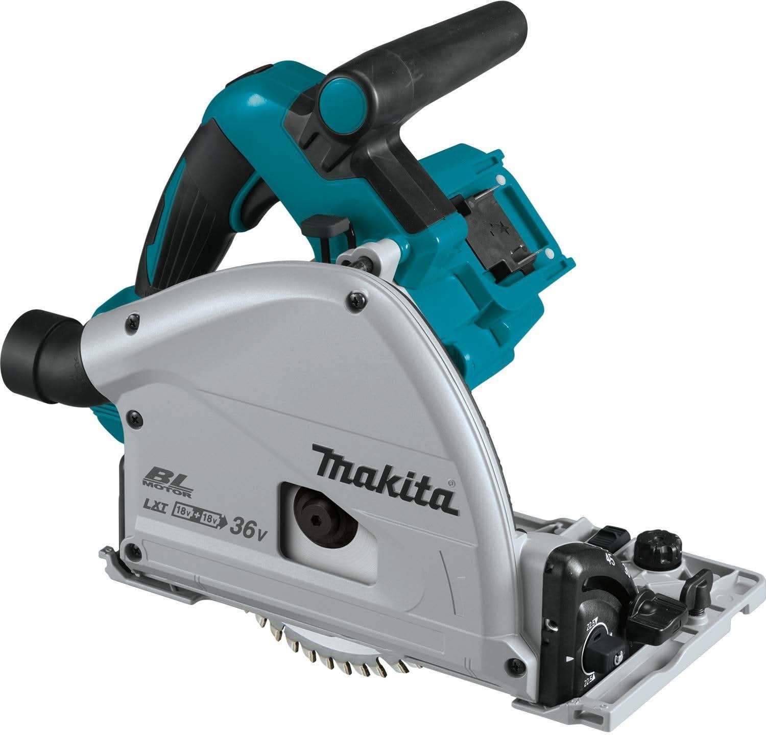 Makita Cordless Brushless 36V LXT 6-1/2" Track Saw with 18V LXT 5.0AH Batteries, 2-Pack - Image 2