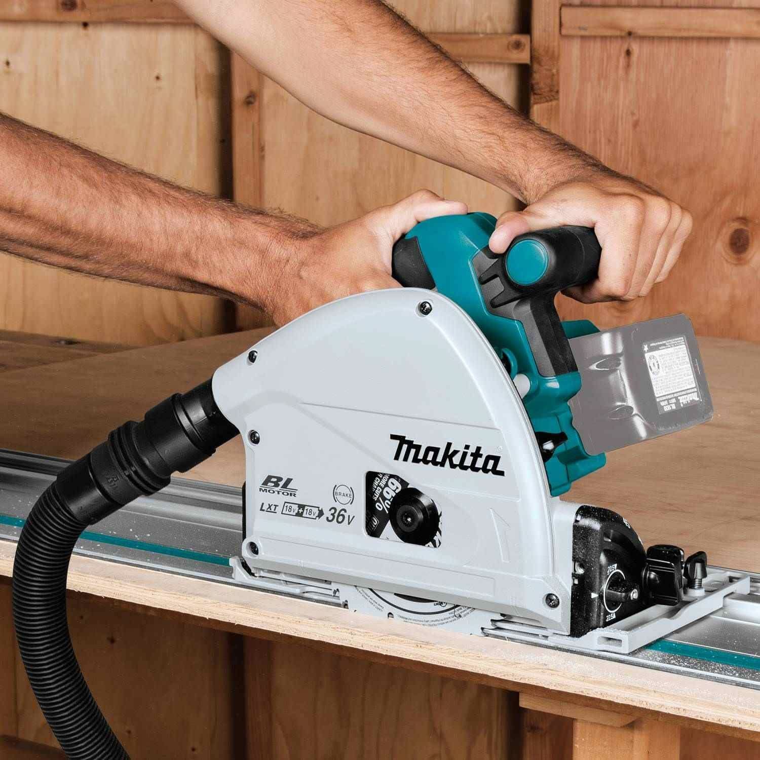 Makita XPS02ZU 36V (18V X2) LXT Brushless 6-1/2" Plunge Circular Saw, AWS, Tool Only - Image 2