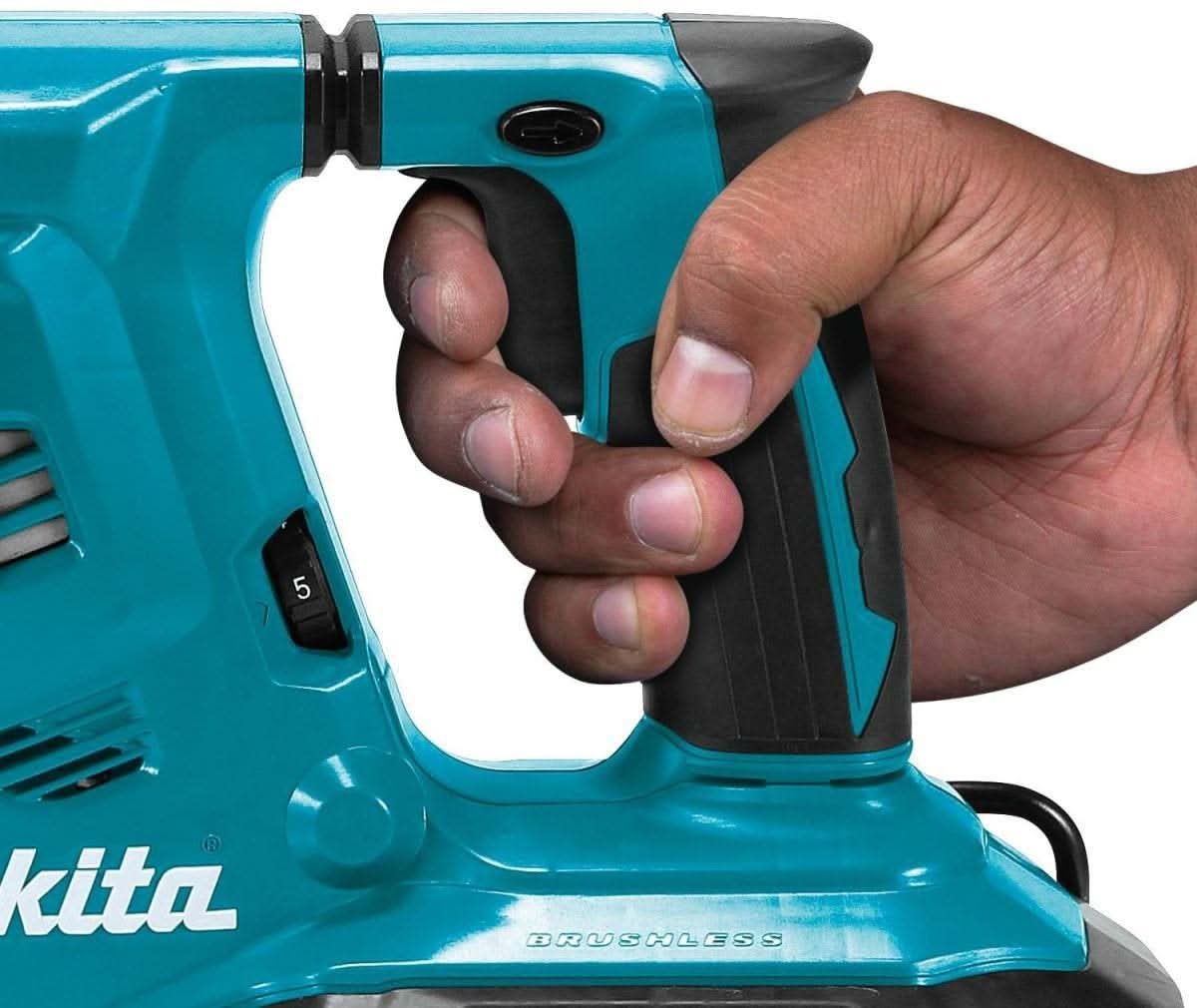 Makita XRH10PTW 36V (18V X2) LXT Brushless 1-1/8" SDS-PLUS AVT Rotary Hammer Kit, w/ HEPA Dust Extractor, AFT, AWS Capable (5.0Ah) - Image 3