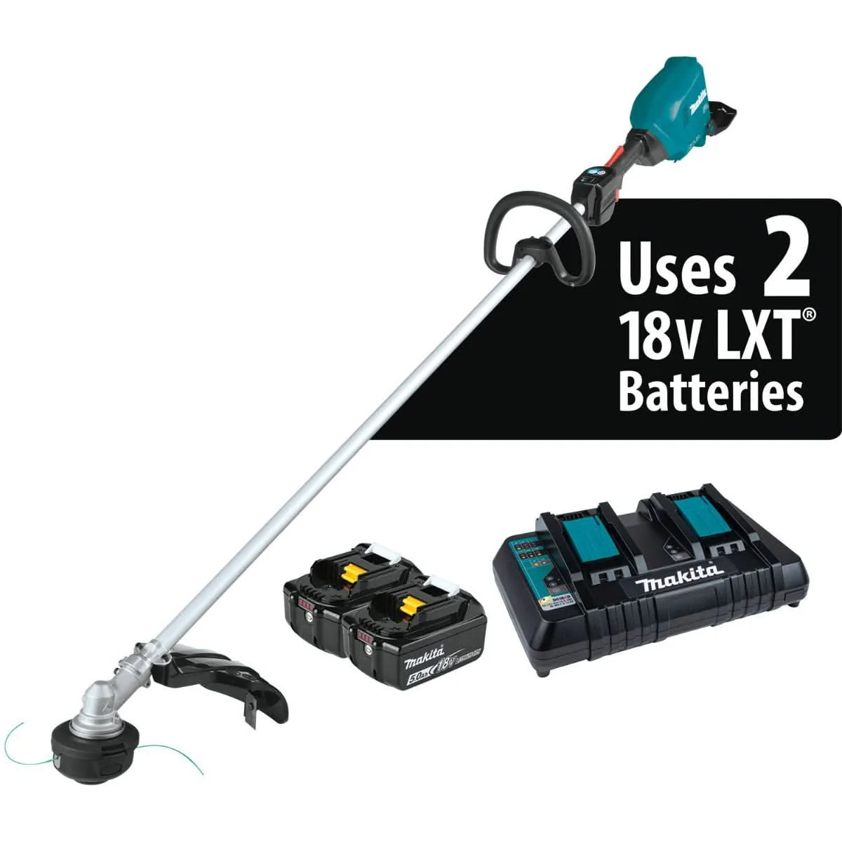 Makita XRU18PT 36V (18V X2) LXT Brushless String Trimmer Kit (5.0Ah) - Image 2