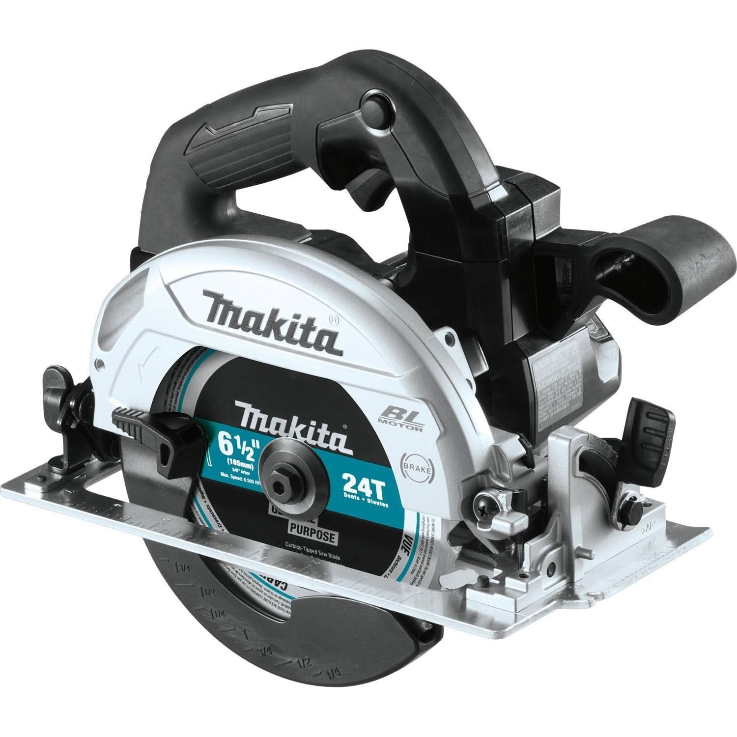 Makita 18V LXT Sub-Compact Brushless 6-1/2" Circular Saw w/ 18V LXT StarlockMax Multi-Tool & 18V LXT 5.0Ah Battery - Image 2