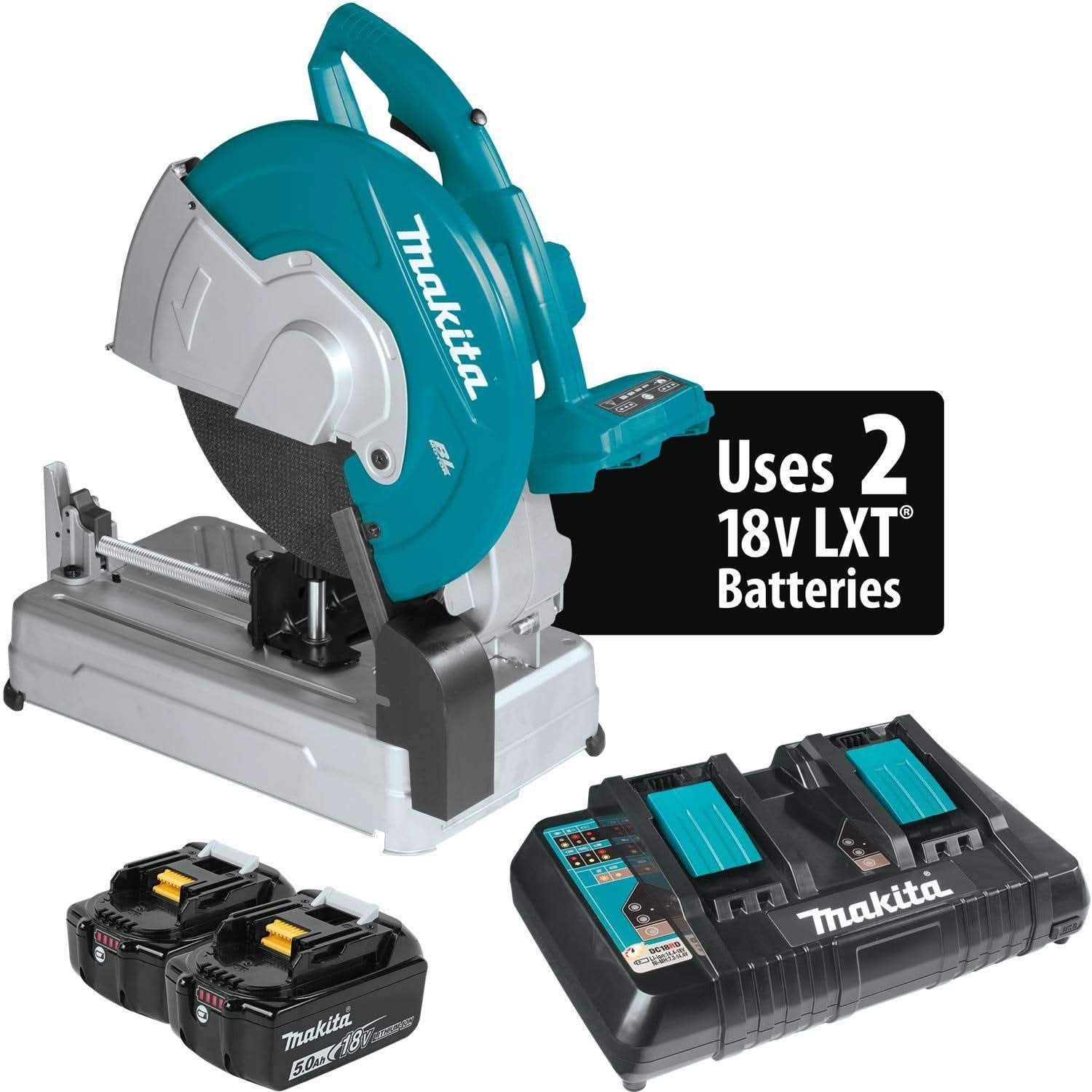 Makita XWL01PT 36V (18V X2) LXT Brushless 14″ Cut-Off Saw Kit (5.0Ah)