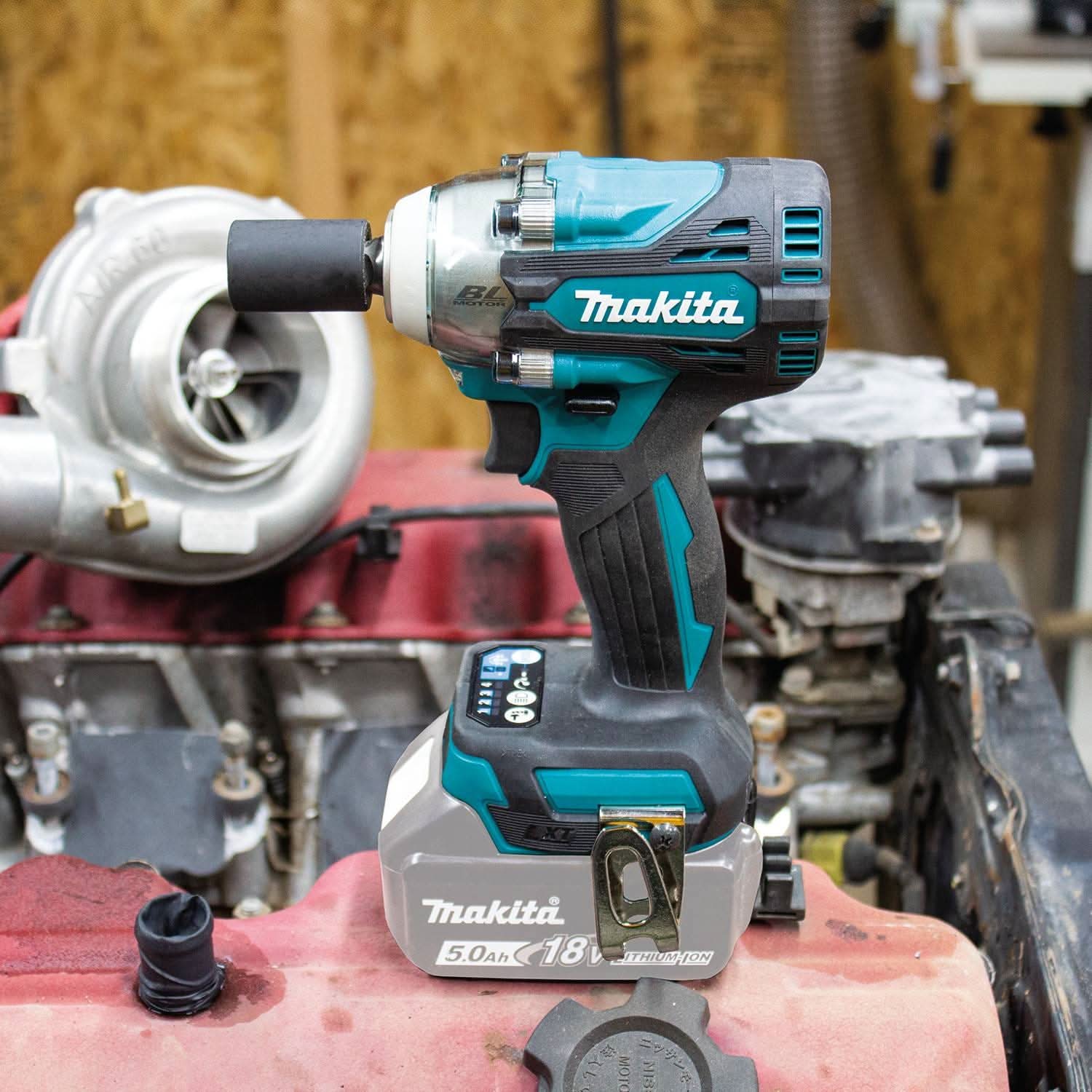 Makita XWT14Z 18V LXT Lithium-Ion Brushless Cordless 4-Speed 1/2" Sq. Drive Impact Wrench w/ Friction Ring Anvil, Tool Only - Image 2
