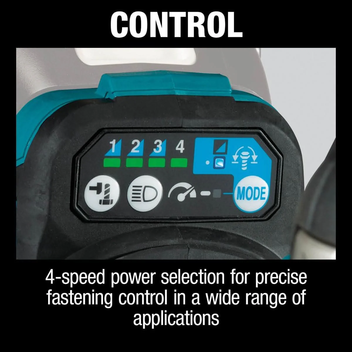 Makita XWT17Z 18V LXT Lithium-Ion Brushless Cordless 4-Speed Mid-Torque 1/2-Inch Sq. Drive Impact Wrench with Friction Ring Anvil, Tool Only - Image 3