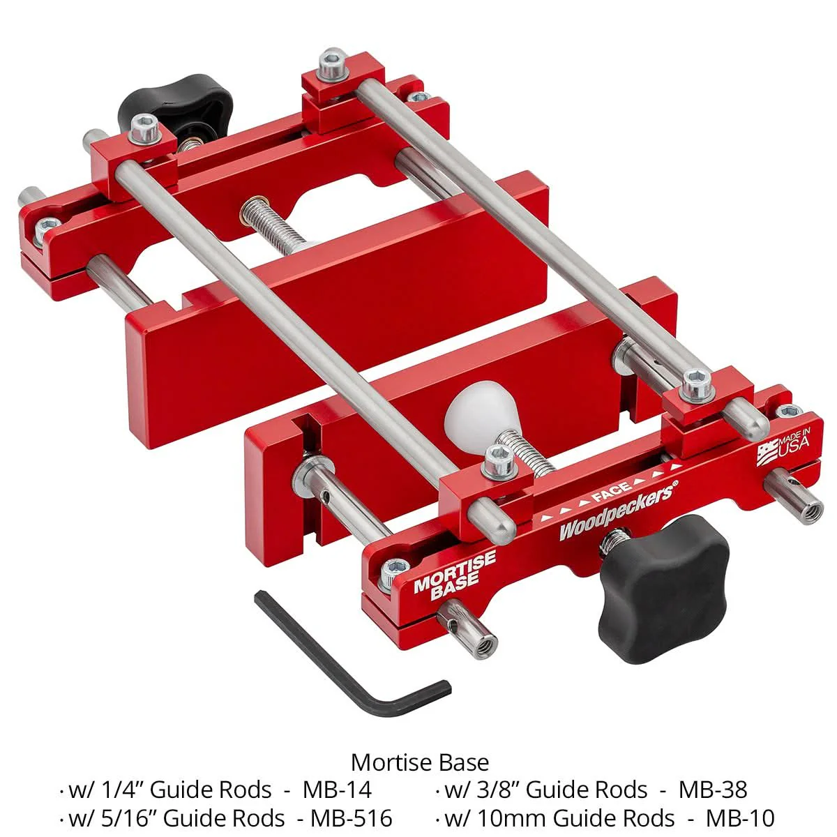 MB-516 Mortise Base w/ 5/16″ Guide Rods