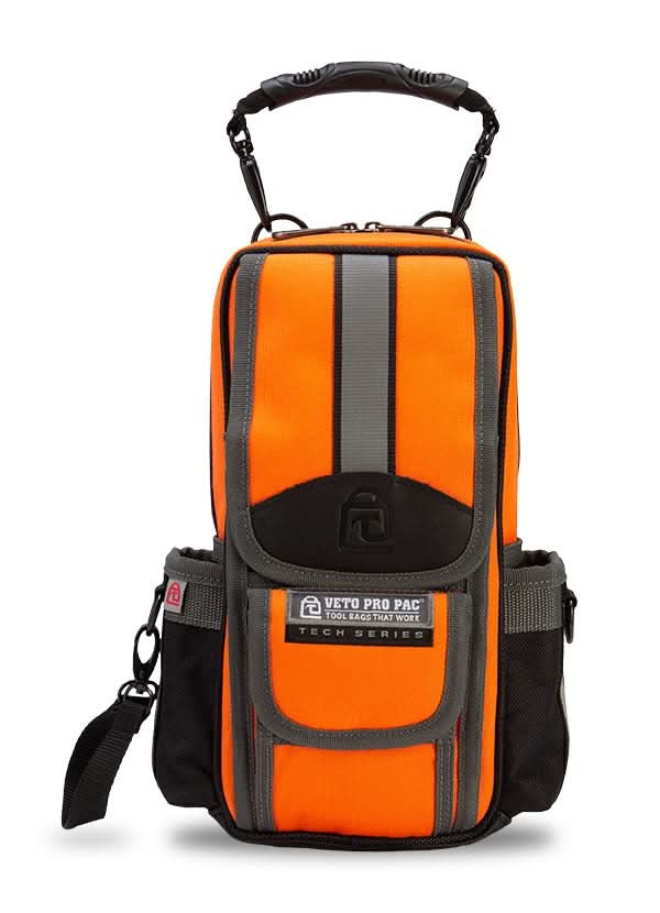 Veto Pro Pac MB2 Hi-Viz Orange Medium Sized Zippered Meter Bag - Image 2