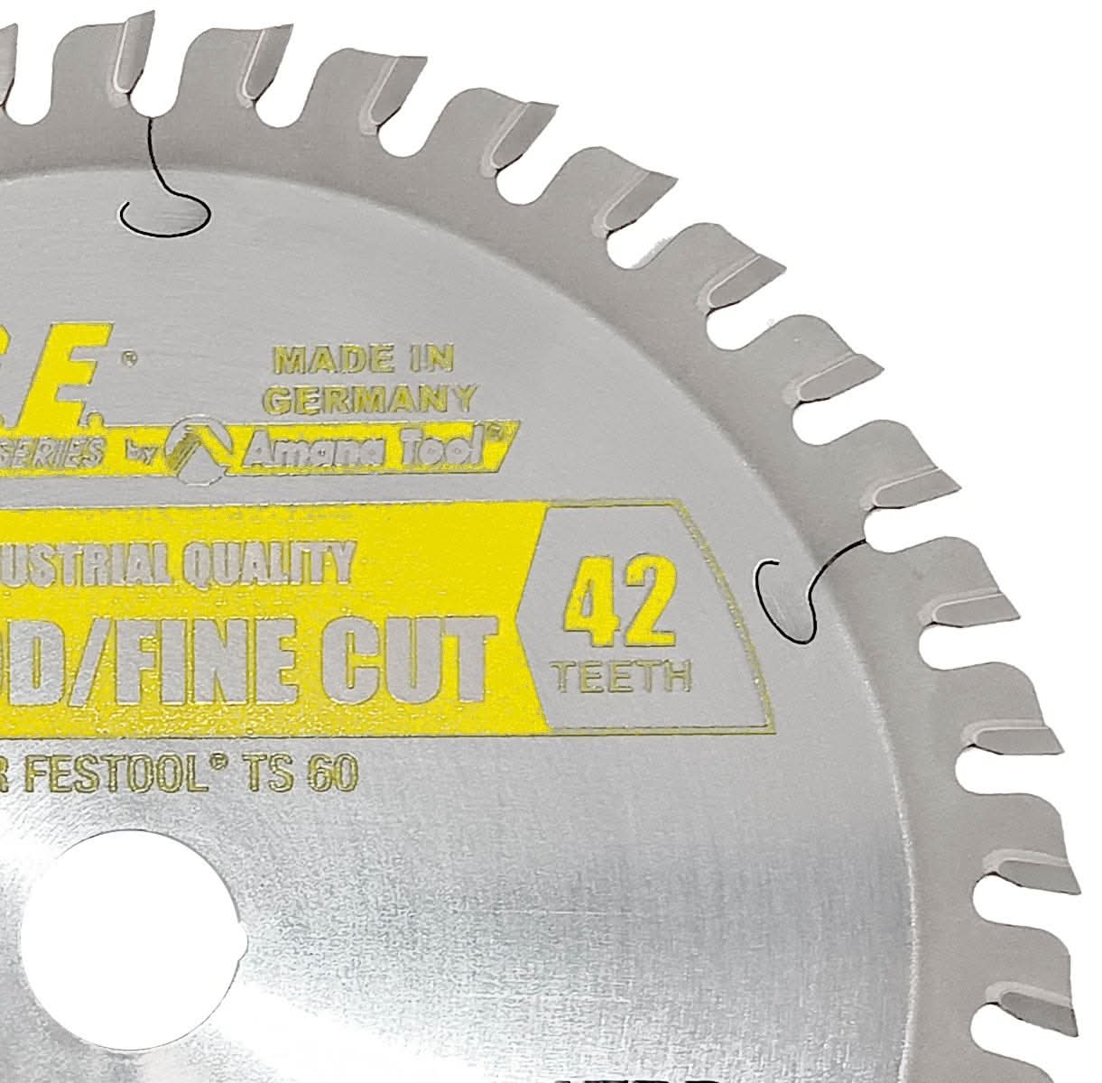 Amana Tools MD168-420TB 168mm x 42T Wood Fine Cut Circular Saw Blade (Fits Festool TS 60 & SYS 50) - Image 2