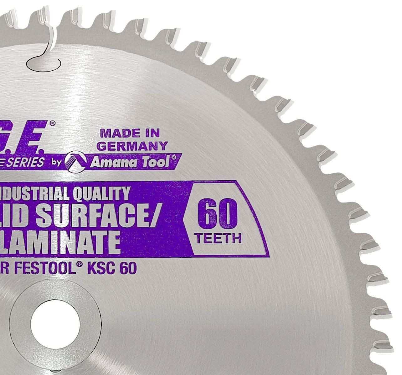 Amana Tools MD216-608 Aluminum/Plastic 64-Tooth Circular Saw Blade (Fits Festool Kapex KSC 60) - Image 2