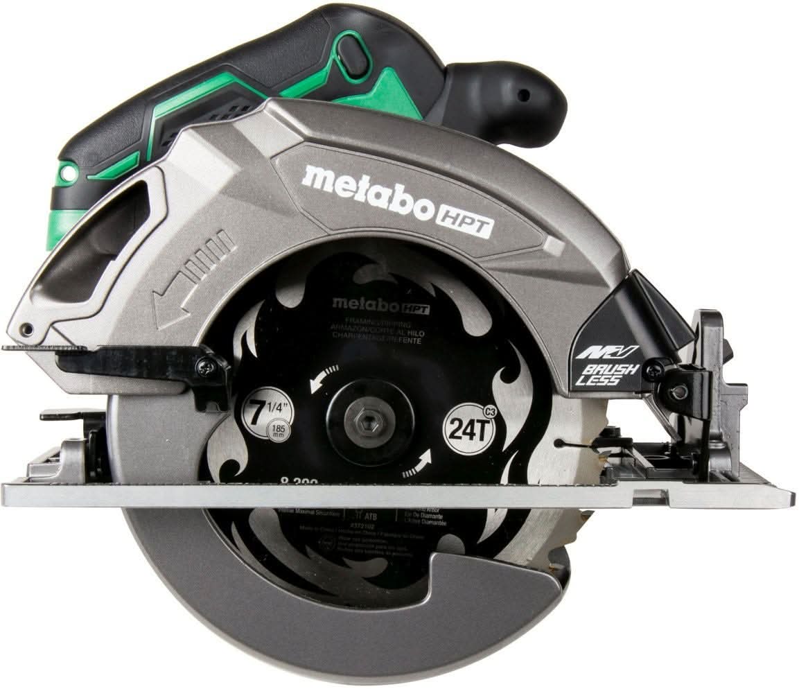 Metabo HPT 36V MultiVolt Brushless 7-1/4-in Circular Saw, 1-9/16 Inch SDS Max Rotary Hammer and MultiVolt Lithium Ion Slide Battery and Charger Starter Kit - Image 2