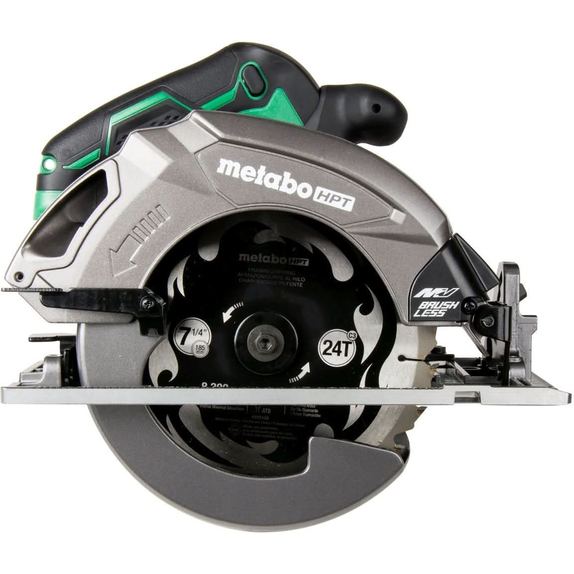 Metabo HPT 36V MultiVolt Brushless 7-1/4-in Circular Saw, Tool Only plus 36V Brushless Reciprocating saw, Tool Only and 36V/18V MultiVolt Lithium Ion Slide Battery and Charger 4.0Ah/8.0Ah Starter Kit - Image 2