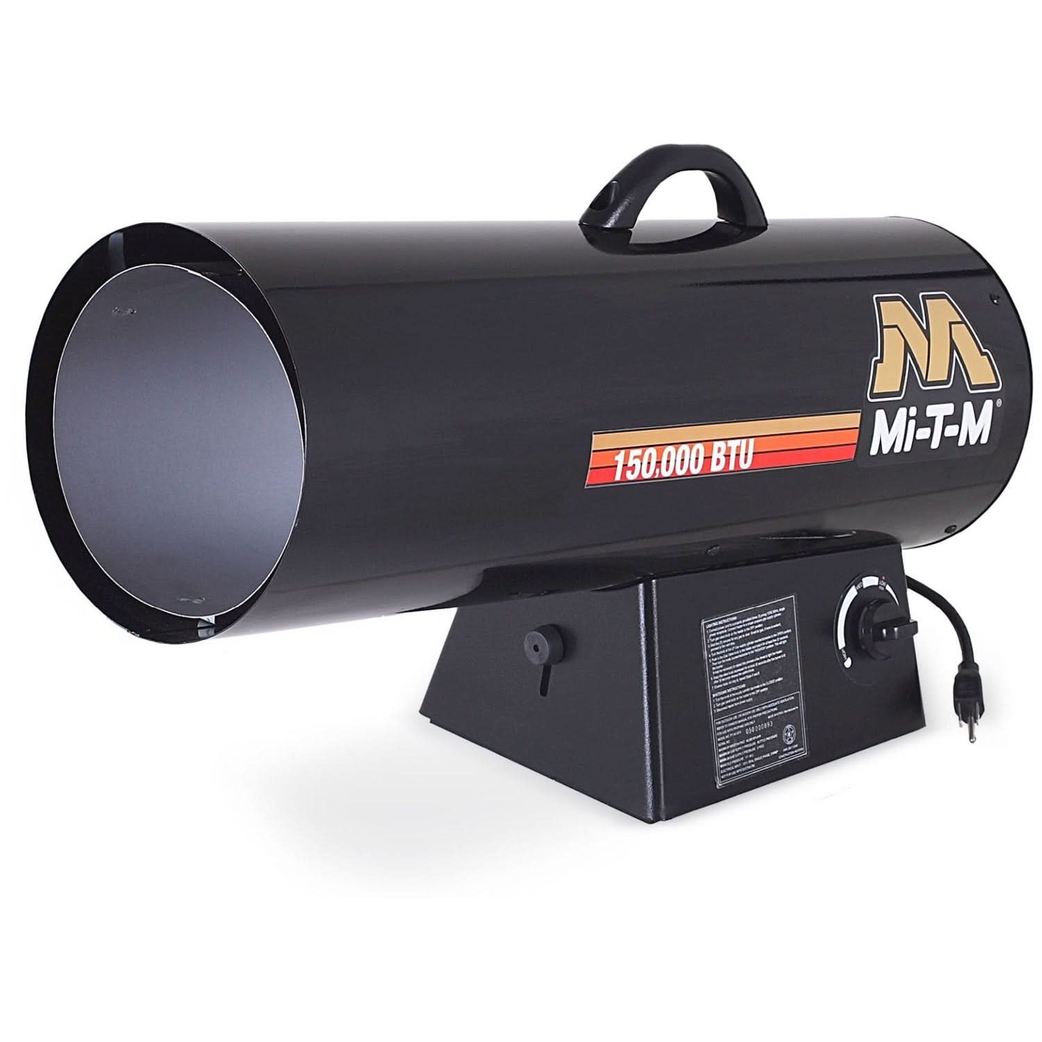Mi-T-M MH-0150-LM10 Propane Forced Air Portable Heater, 120-135-150,000 BTU - Image 1