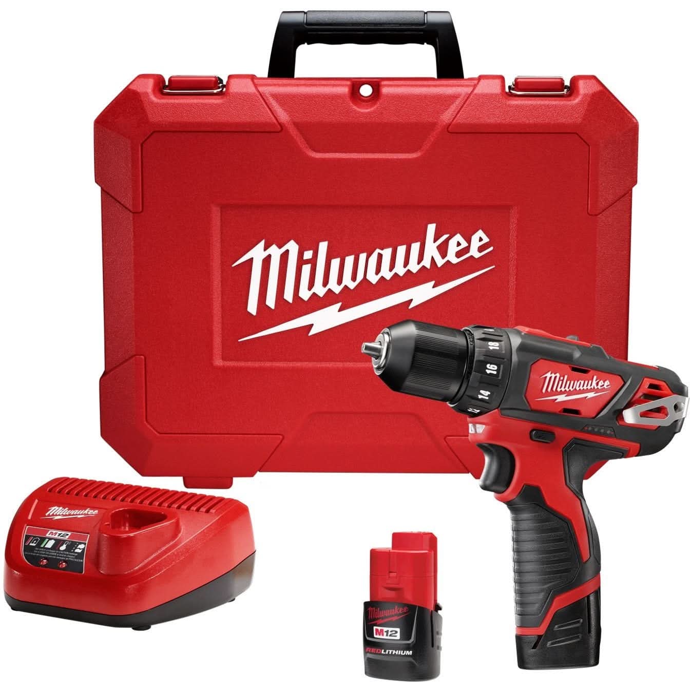Milwaukee M12 3/8-Inch Drill/Driver 1.5AH Kit with 25' Compact Tape Measure - Image 2