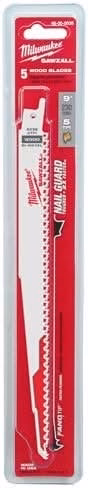 Milwaukee 48-00-5036 9" 5 TPI SAWZALL Recip Blade (5 Pk) - Image 3