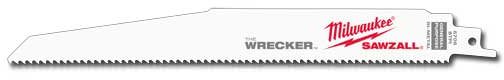 Milwaukee 48-00-5706 9" 8 TPI The Wrecker SAWZALL Blade, 5-Pack (PROMO) - Image 1