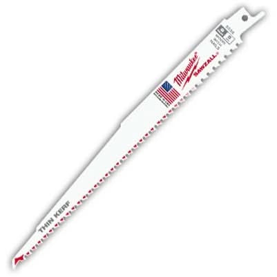 Milwaukee 48-01-6035 6″ 5 TPI Sawzall  Recip Blades, 50-Pack