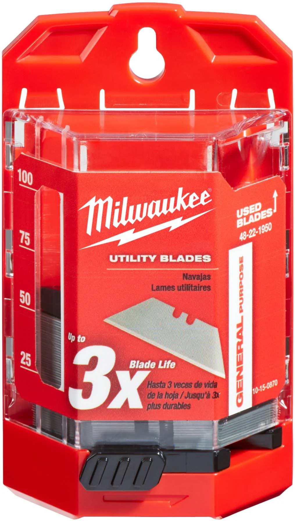 Milwaukee 48-22-1950 60-Piece General Purpose Utility Blades w/ Dispenser (PROMO) - Image 1