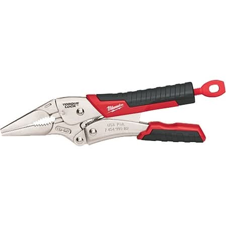 Milwaukee 48-22-3409 9" TORQUE LOCK Long Nose Locking Pliers with Durable Grip - Image 1