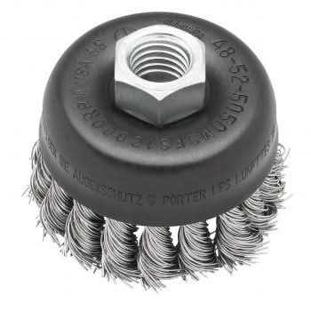 Milwaukee 48-52-5050 3″ Knot Wire Cup Brush – Stainless Steel