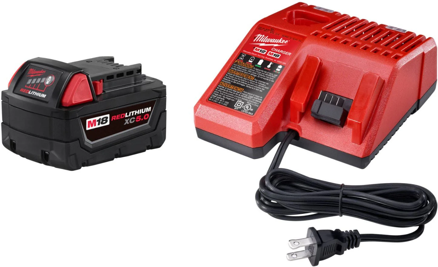 Milwaukee 48-59-1850 M18 REDLITHIUM XC5.0 System Starter Kit (PROMO) - Image 1