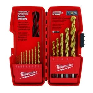 Milwaukee 48-89-0011 14-Piece Thunderbolt Titanium Coated Drill Bits - Image 1