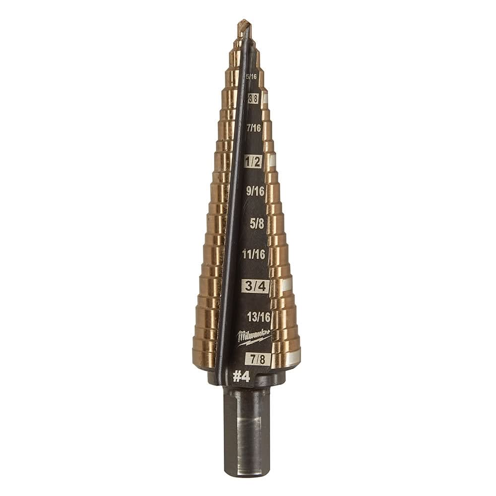 Milwaukee 48-89-9284 Milwaukee Cobalt Step Bit #4 (3/16-Inch – 7/8-Inch)