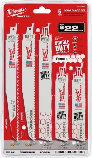 Milwaukee 49-22-1105 5-Piece Demolition SAWZALL Recip Blade Set (PROMO) - Image 2