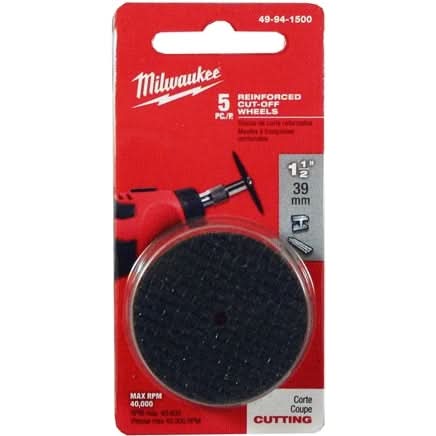 Milwaukee 49-94-1500 1-1/2″ Reinforced Cut-Off Wheels