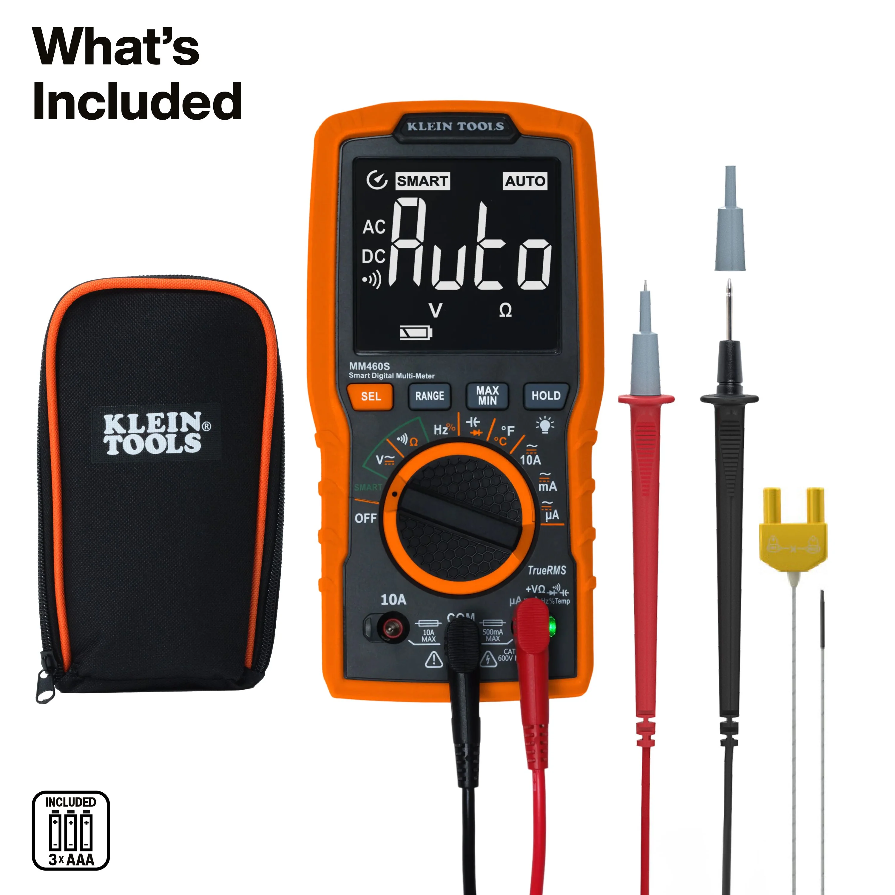 Klein MM460S Smart Digital Multimeter, 600V AC/DC Auto-Ranging - Image 2