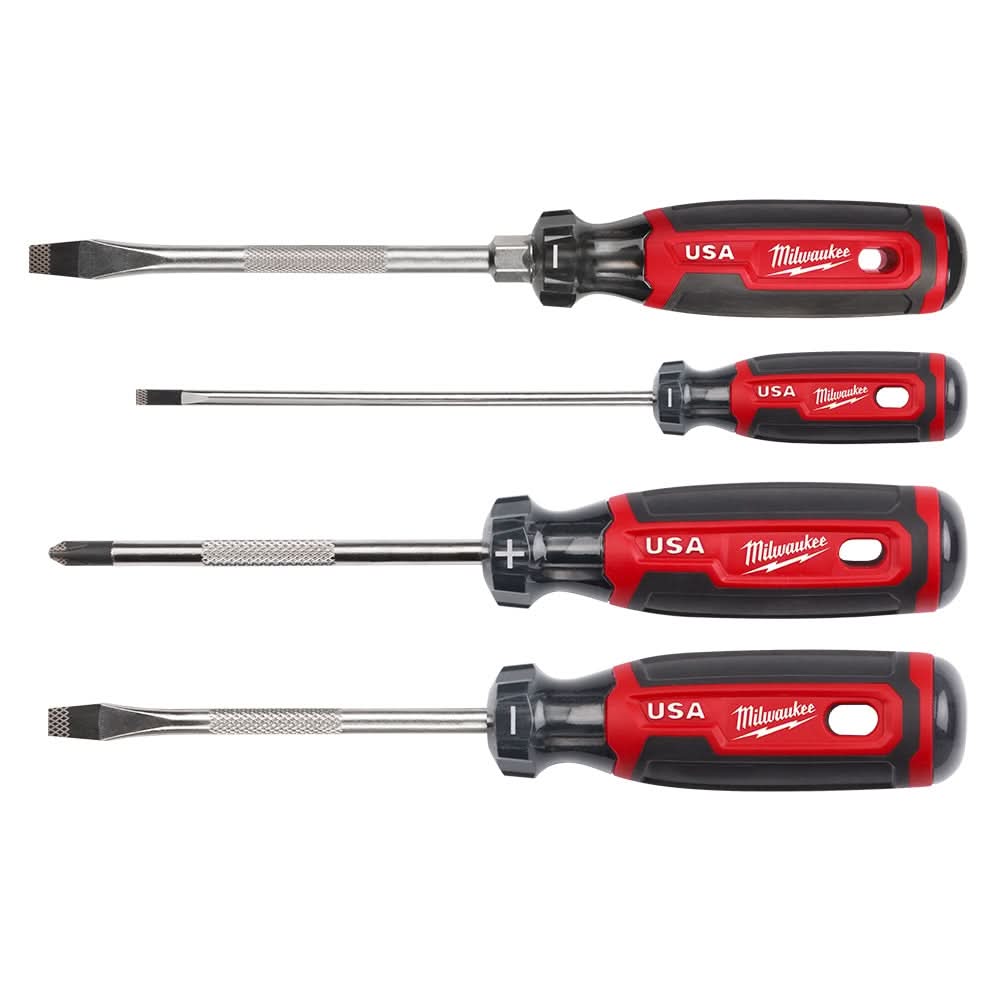 Milwaukee MT200-4 4PC Cushion Grip Screwdriver Set (Made in the USA) - Image 1