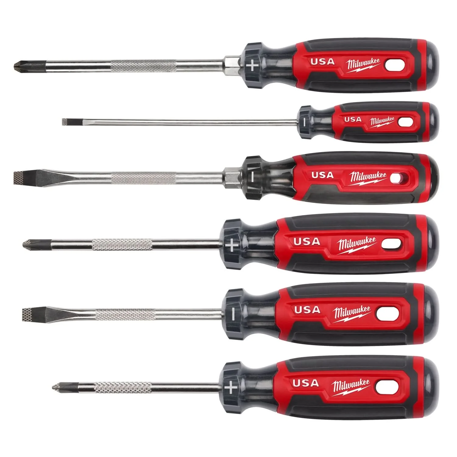 Milwaukee MT200-6 6PC Cushion Grip Screwdriver Set (Made in the USA) - Image 1