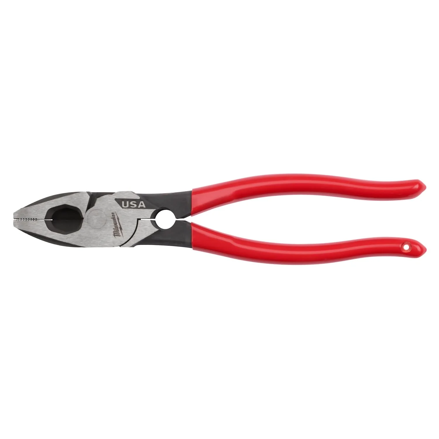 Milwaukee MT500T 9" Lineman's Dipped Grip Pliers w/ Thread Cleaner (Made in the USA) - Image 1