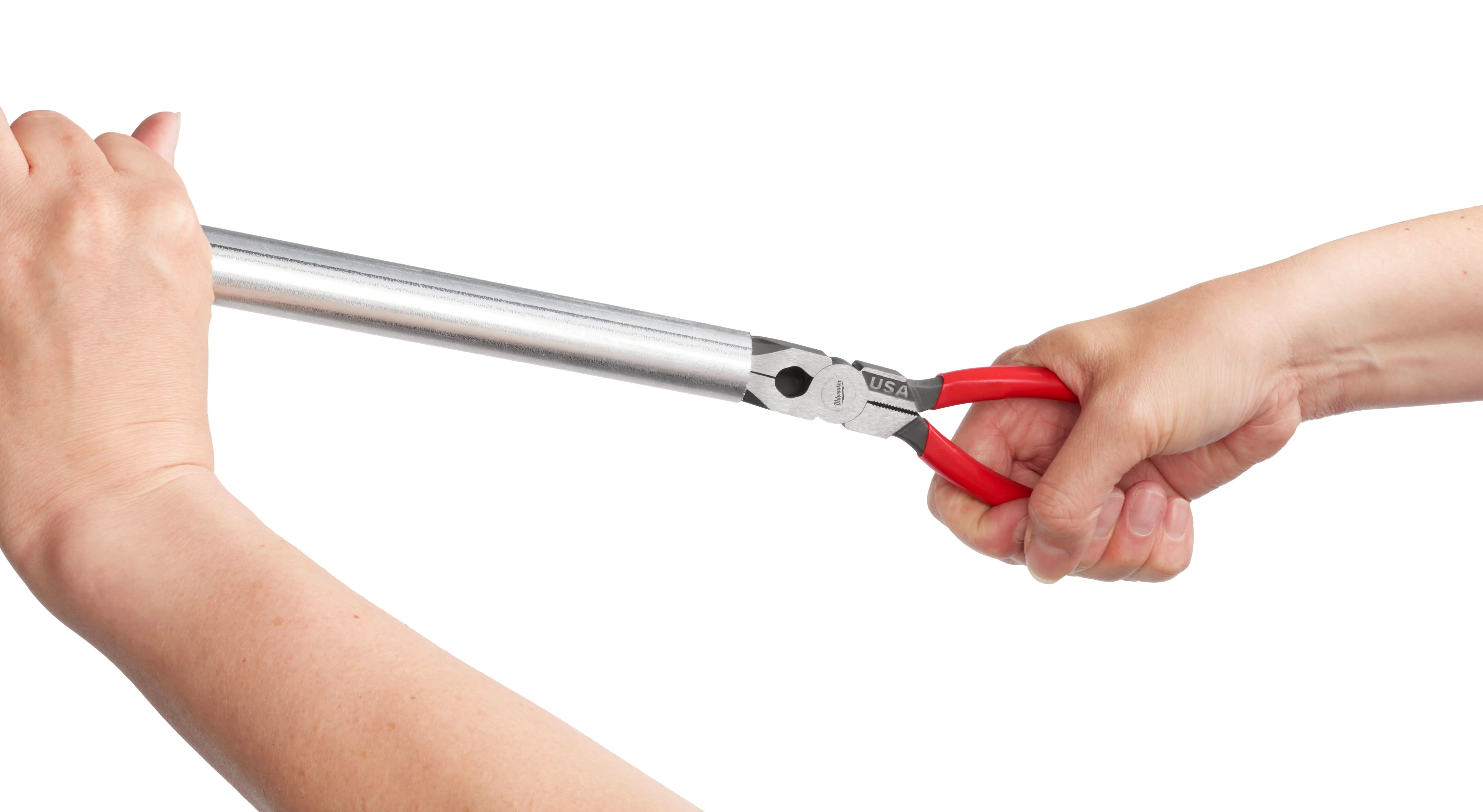 Milwaukee MT505 8" Long Nose Dipped Grip Pliers (Made in the USA) - Image 2