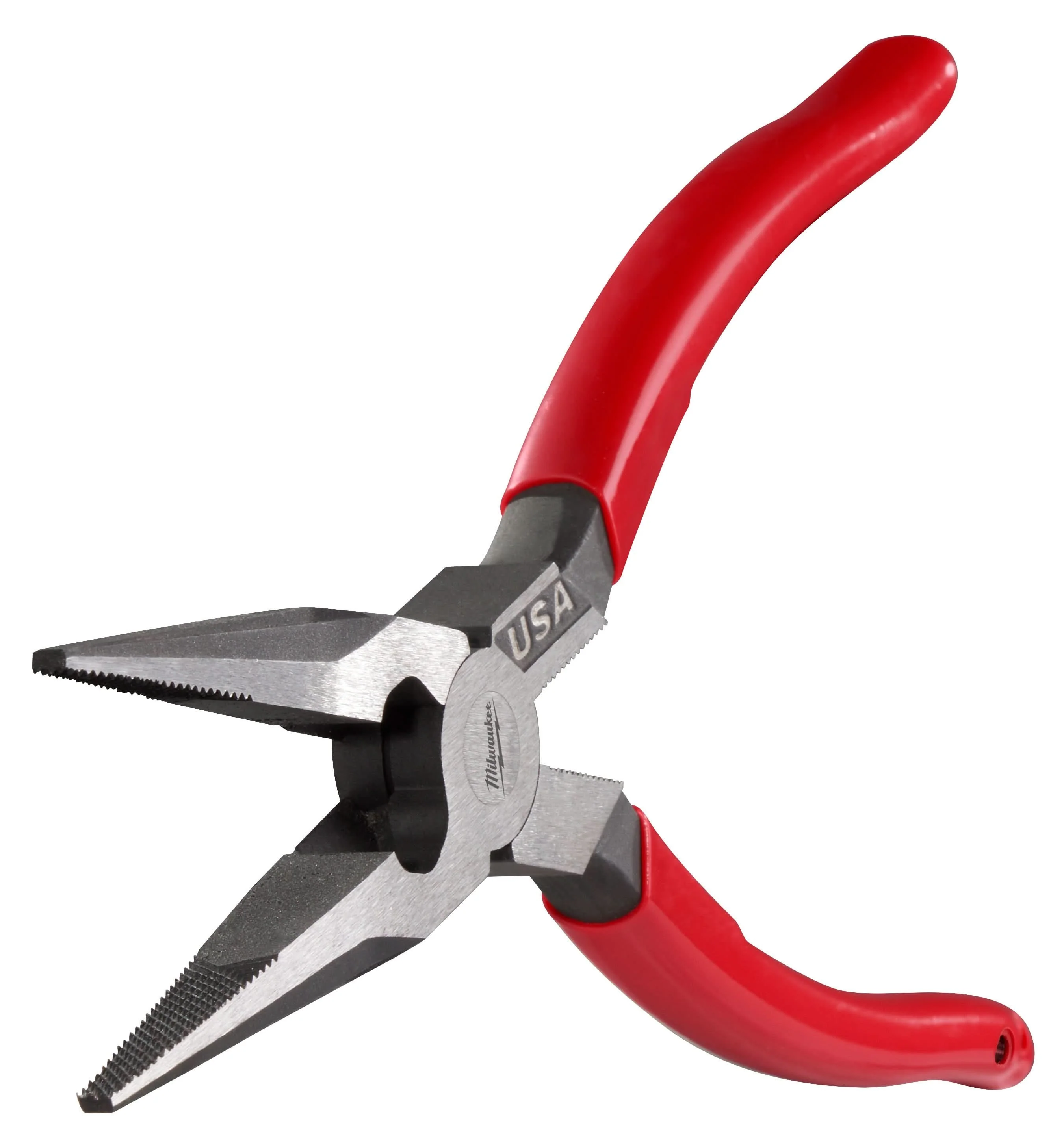 Milwaukee MT505 8" Long Nose Dipped Grip Pliers (Made in the USA) - Image 3
