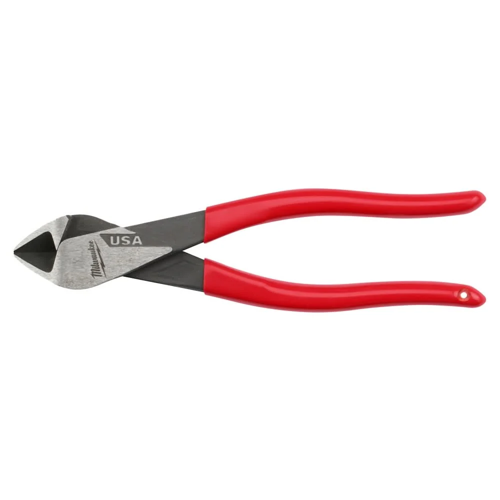 Milwaukee MT508 8" Diagonal Dipped Grip Cutting Pliers (Made in the USA) - Image 1
