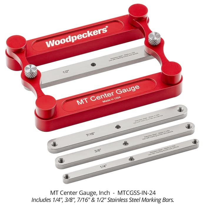 Woodpeckers MTCGSS-IN-24 MT CENTER GAUGE SS – INCH