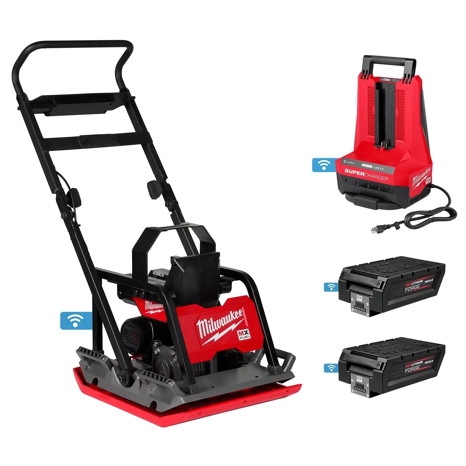 Milwaukee MXF220-2HD MX FUEL 20" Plate Compactor Kit - Image 1