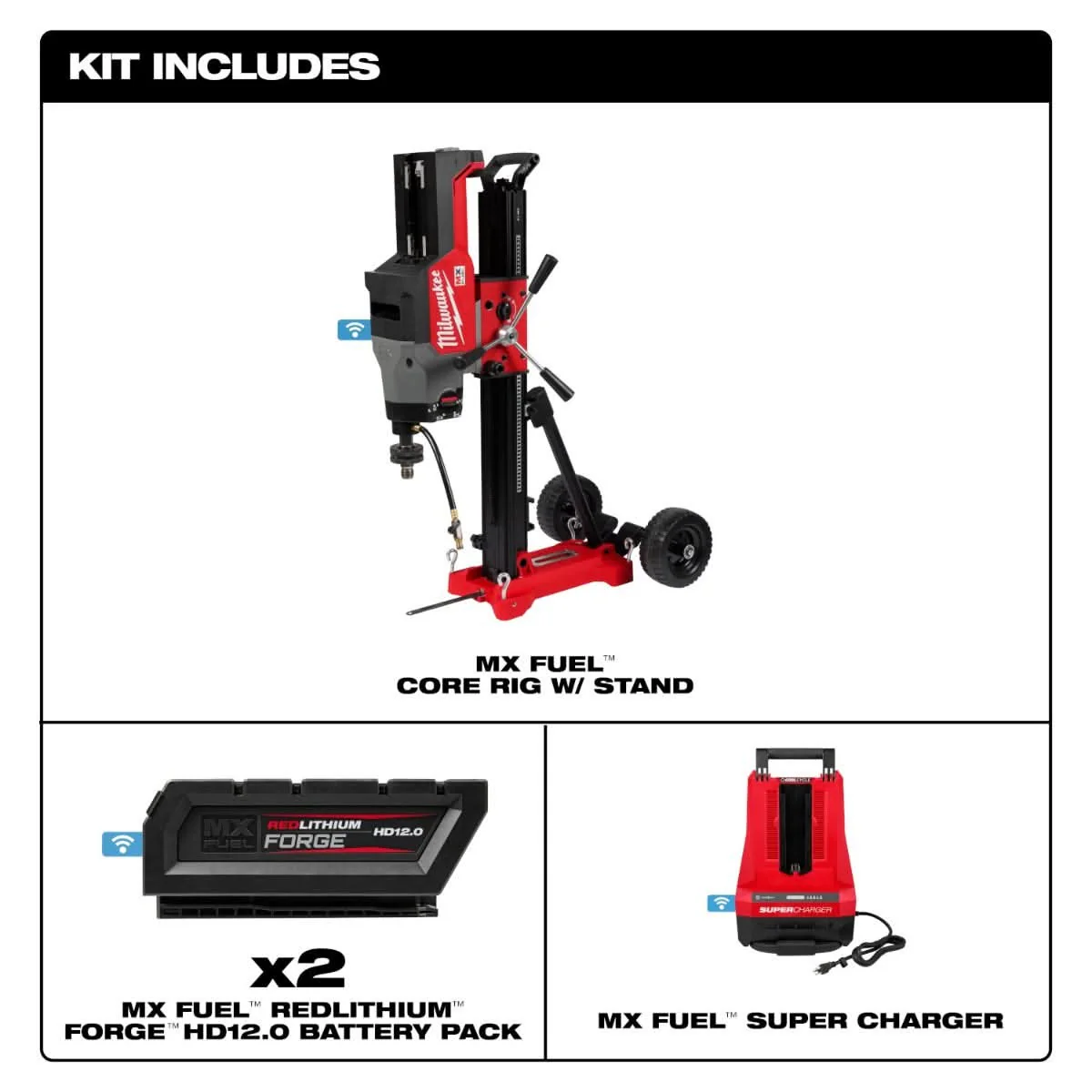 Milwaukee MXF302-2HD MX FUEL Core Rig w/ Stand Kit - Image 2