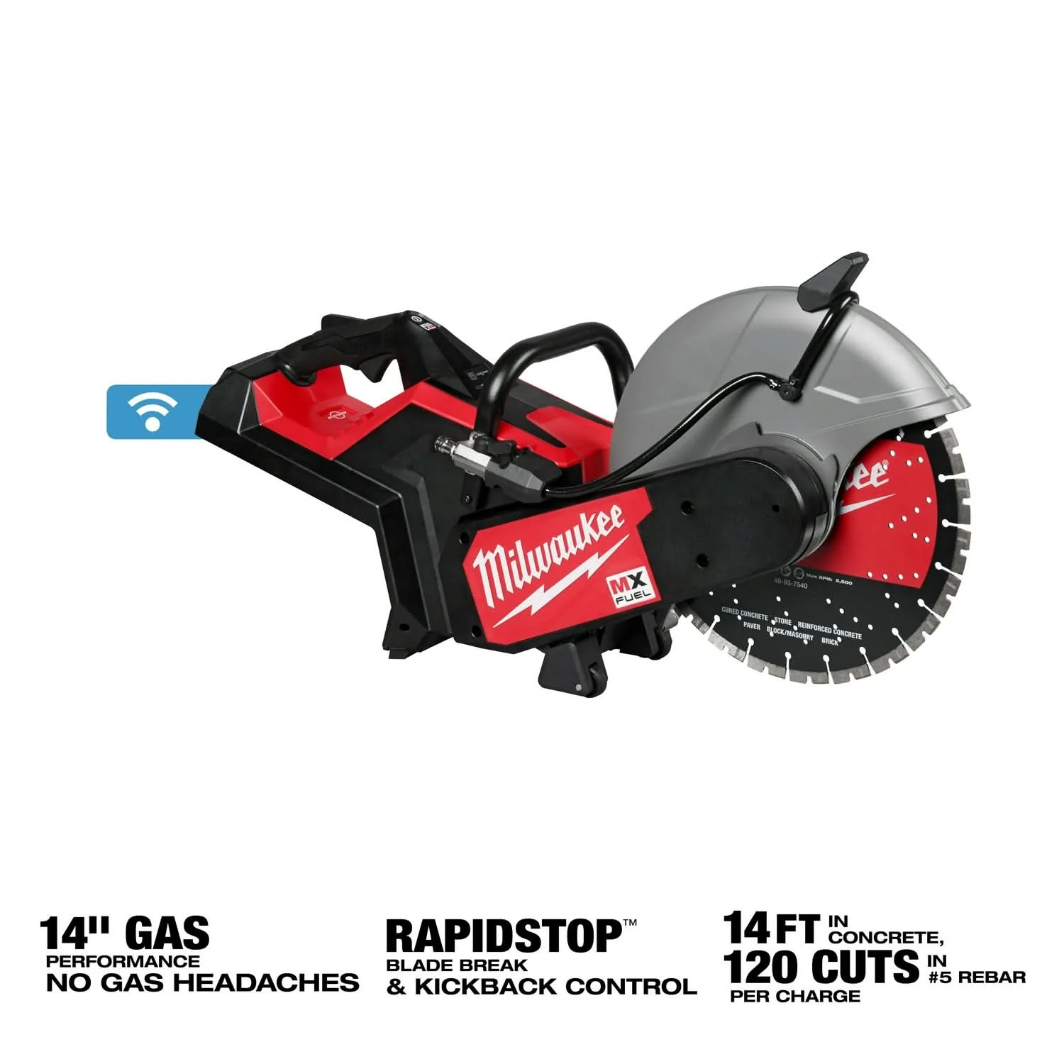 Milwaukee MXF315-0 MX FUEL 14" Cut-Off Saw w/ RAPIDSTOP Brake (Tool Only) - Image 3